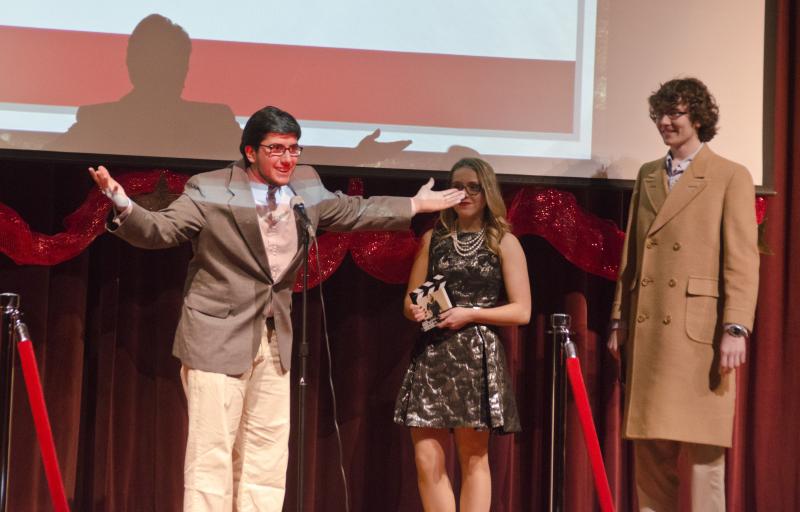 August Russo, a nominee in the Best Dressed category, has a bit of a Kanye moment when Matt Miller is chosen. Sierra Ennis won for Best Dressed girl. BY GEORGIA SPARLING